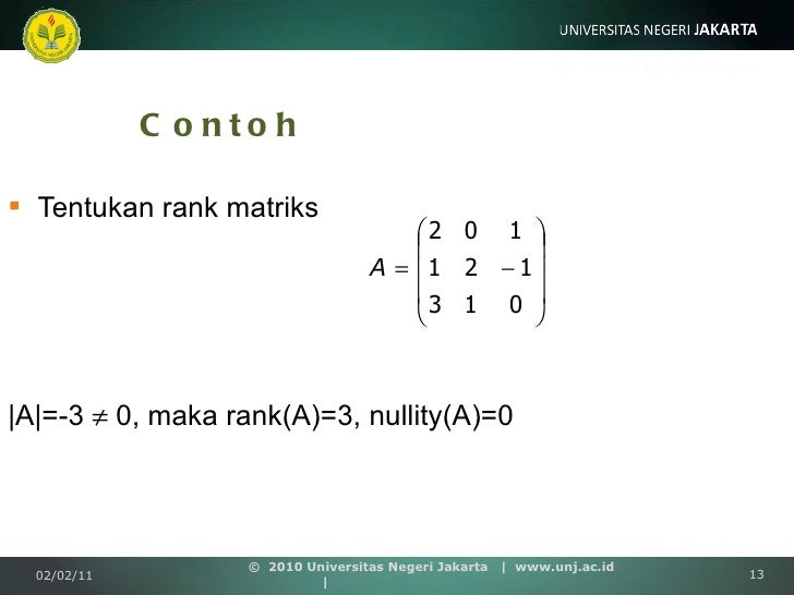 24++ Contoh Soal Dan Jawaban Rank Matriks - Kumpulan Contoh Soal