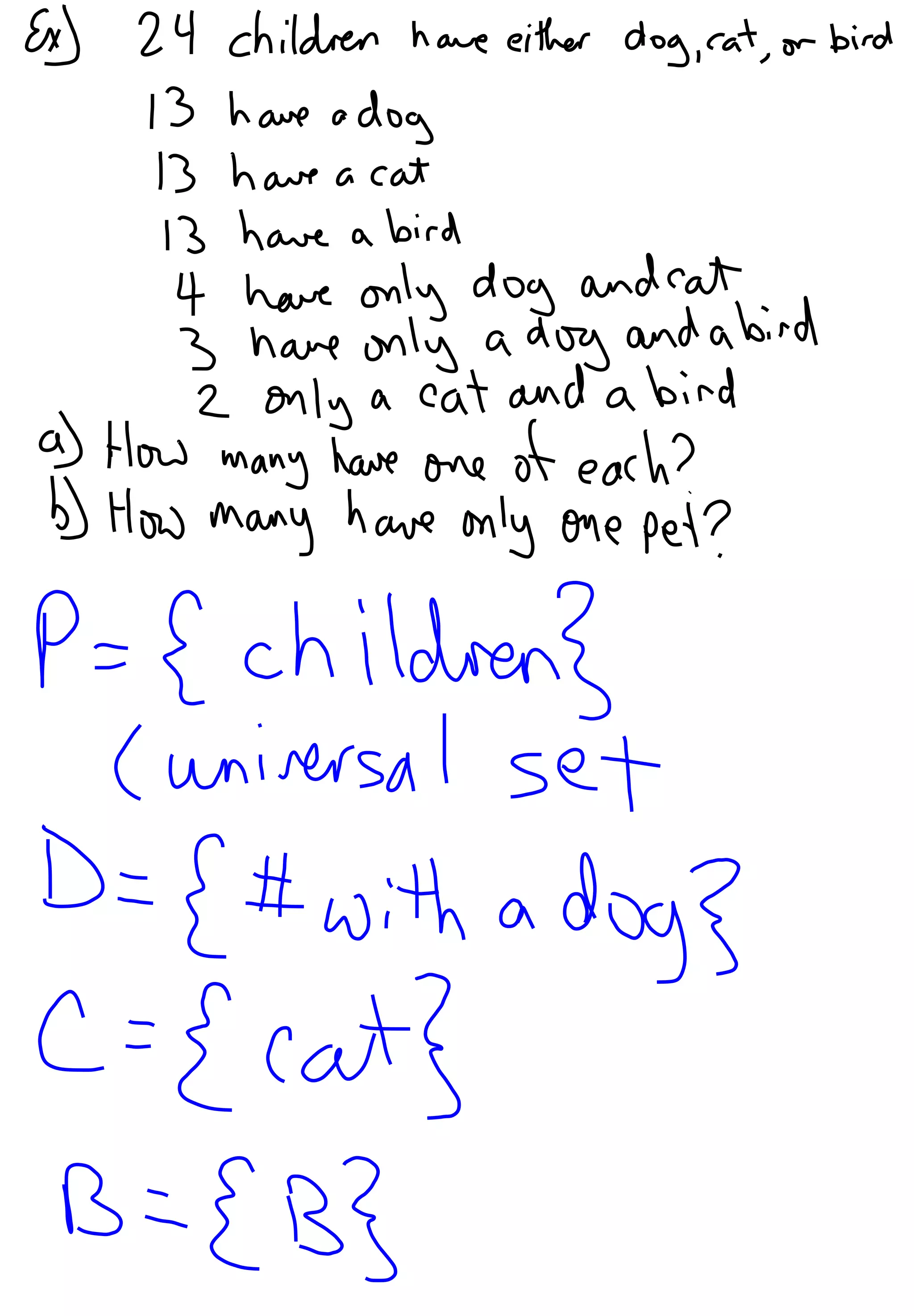 3.4   Application of Set Theory