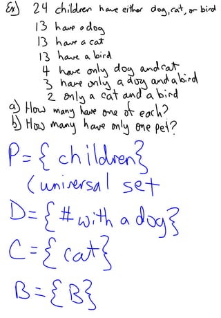 3.4   Application of Set Theory
