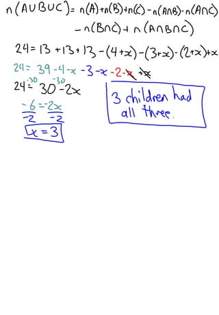 3.4   Application of Set Theory