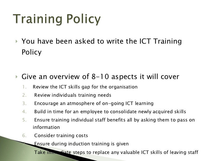 3.5 ICT Policies
