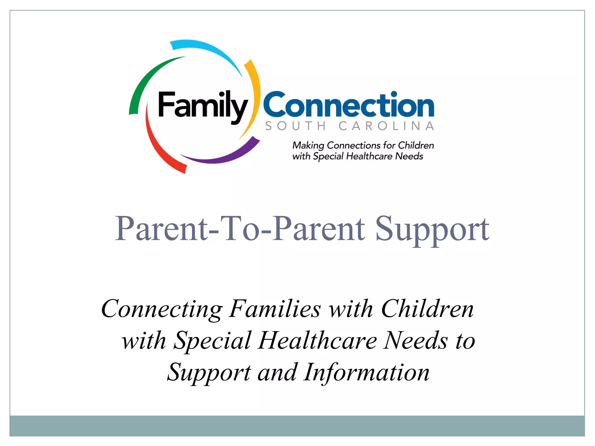 Helping Families in the Journey with a Child with Special Needs | PPT