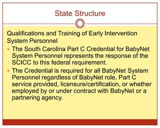 Babynet Forms.pdf BabyNet, South Carolina’s Early Intervention System | PPTX