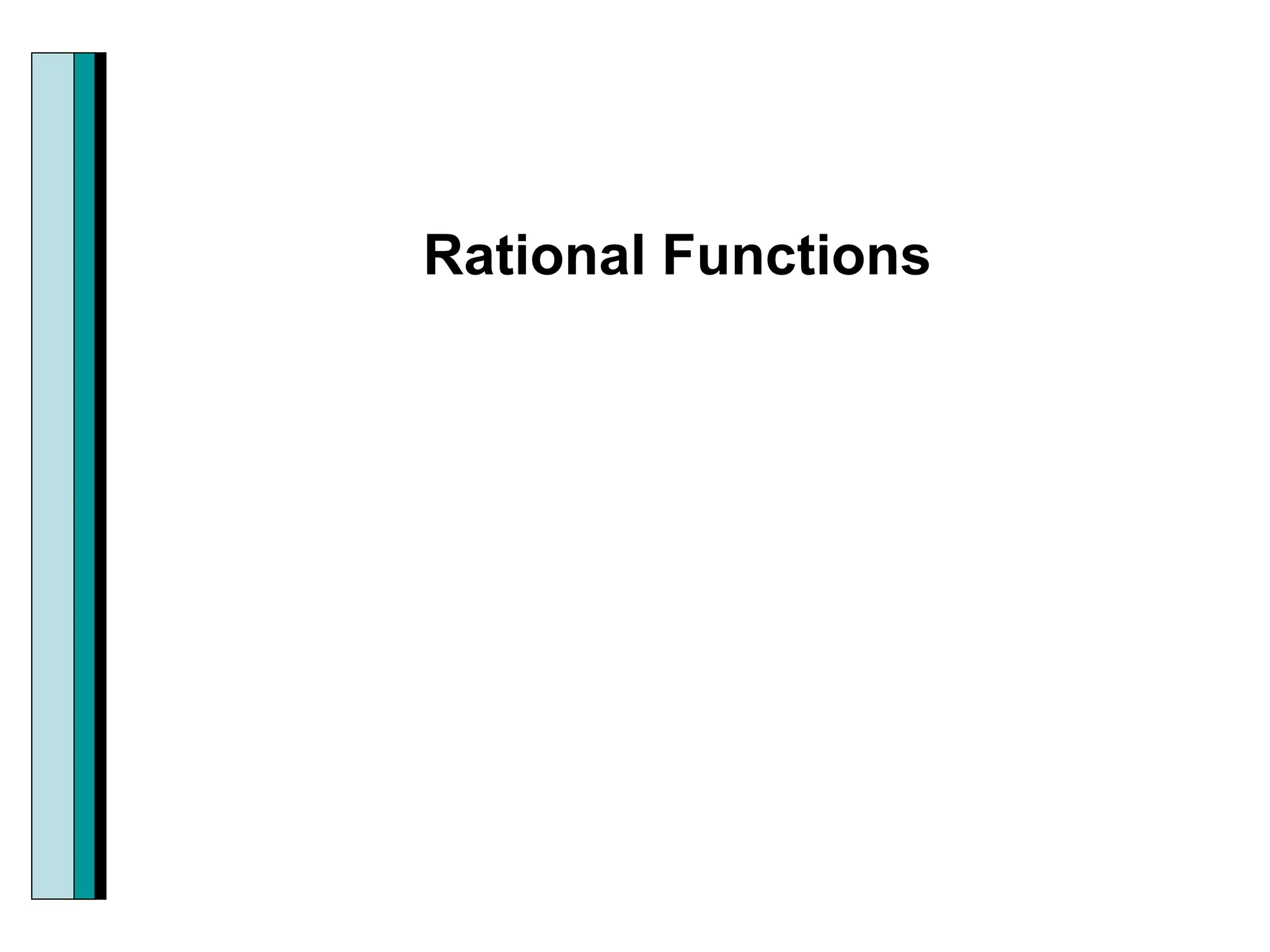 Rational Functions 