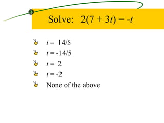 3 5 solving equations with variable on both sides | PPT