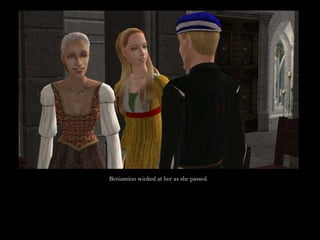 Beniamino winked at her as she passed.