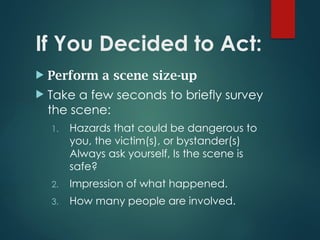 INTRO TO first aid PRIMARY ASSESSMENT to secondary check | PPTX