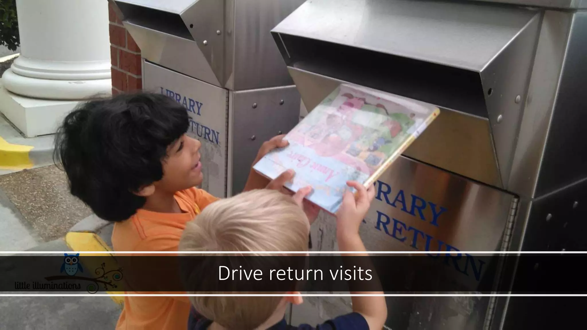 Drive return visits
 