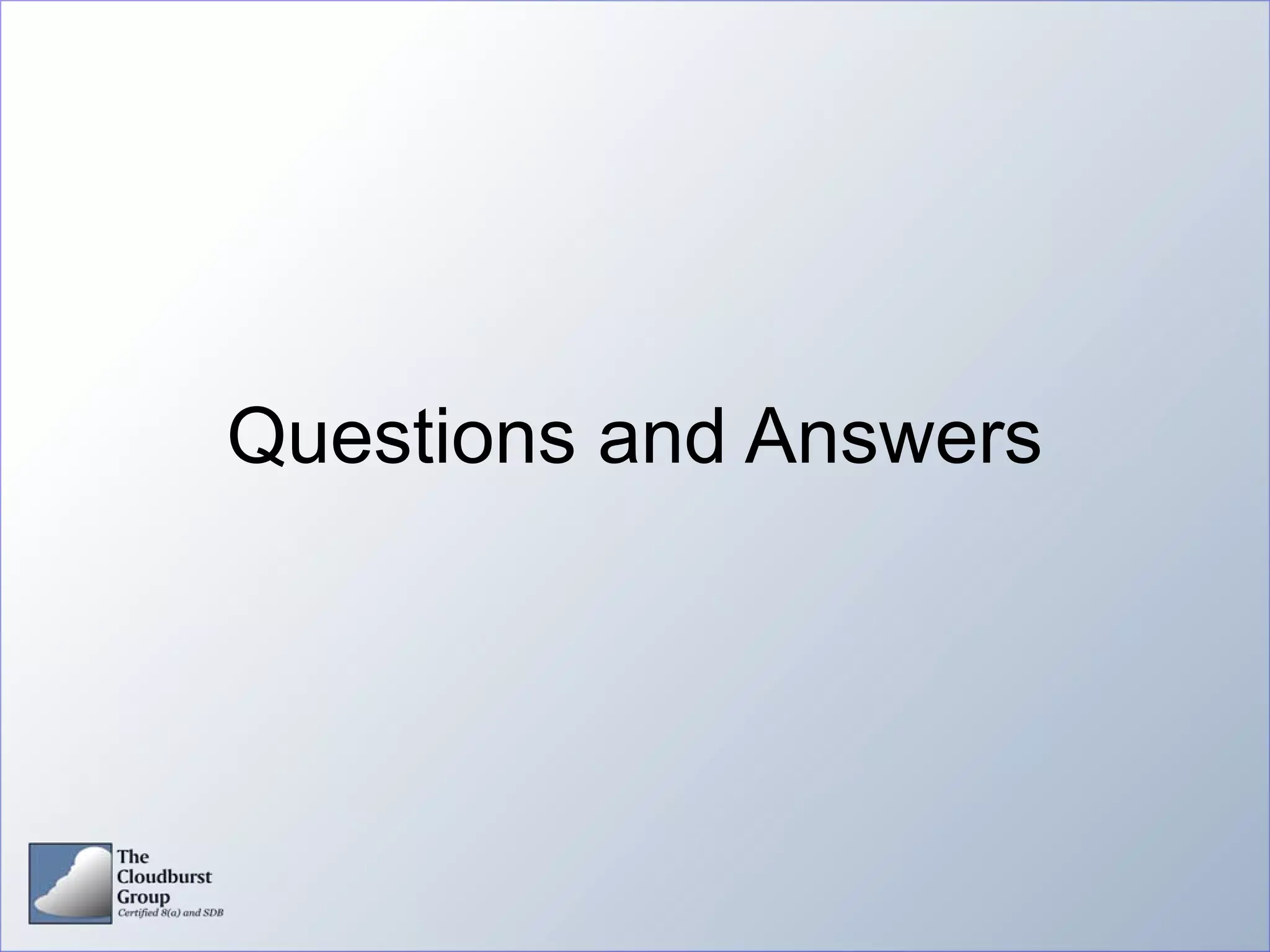 Questions and Answers
 