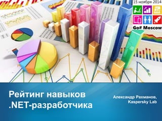 Рейтинг навыков 
.NET-разработчика 
Александр Рахманов, 
Kaspersky Lab 
 