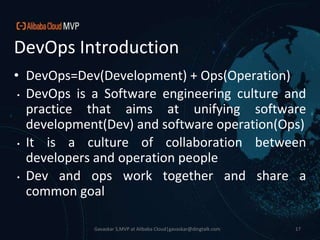 Devops with Alibaba Cloud | PPTX