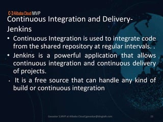 Devops with Alibaba Cloud | PPTX