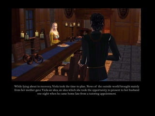 While lying about in recovery, Viola took the time to plan. News of the outside world brought mainly from her mother gave Viola an idea; an idea which she took the opportunity to present to her husband one night when he came home late from a tutoring appointment.