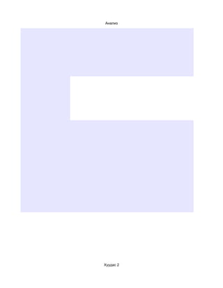 Анализ




Хуудас 2
 