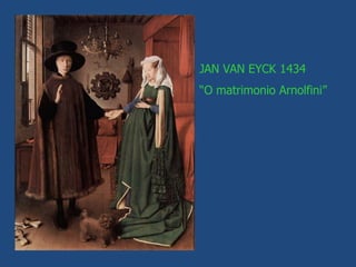 JAN VAN EYCK 1434
“O matrimonio Arnolfini”
 