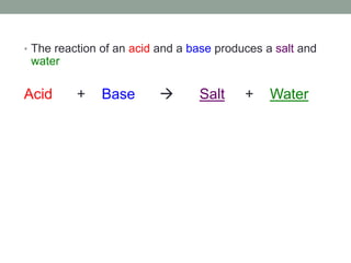 3   acid base reactions Slide 22