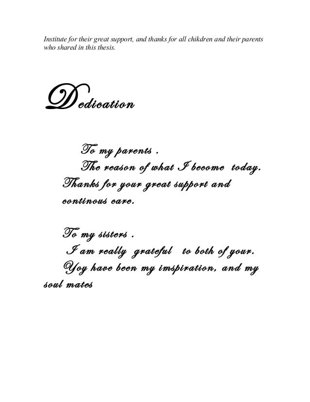 Dissertation dedication to my parents