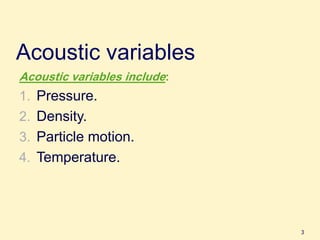 Variable Acoustics Comprehensive Overview of Acoustic Variables and Ultrasound Physics in ...