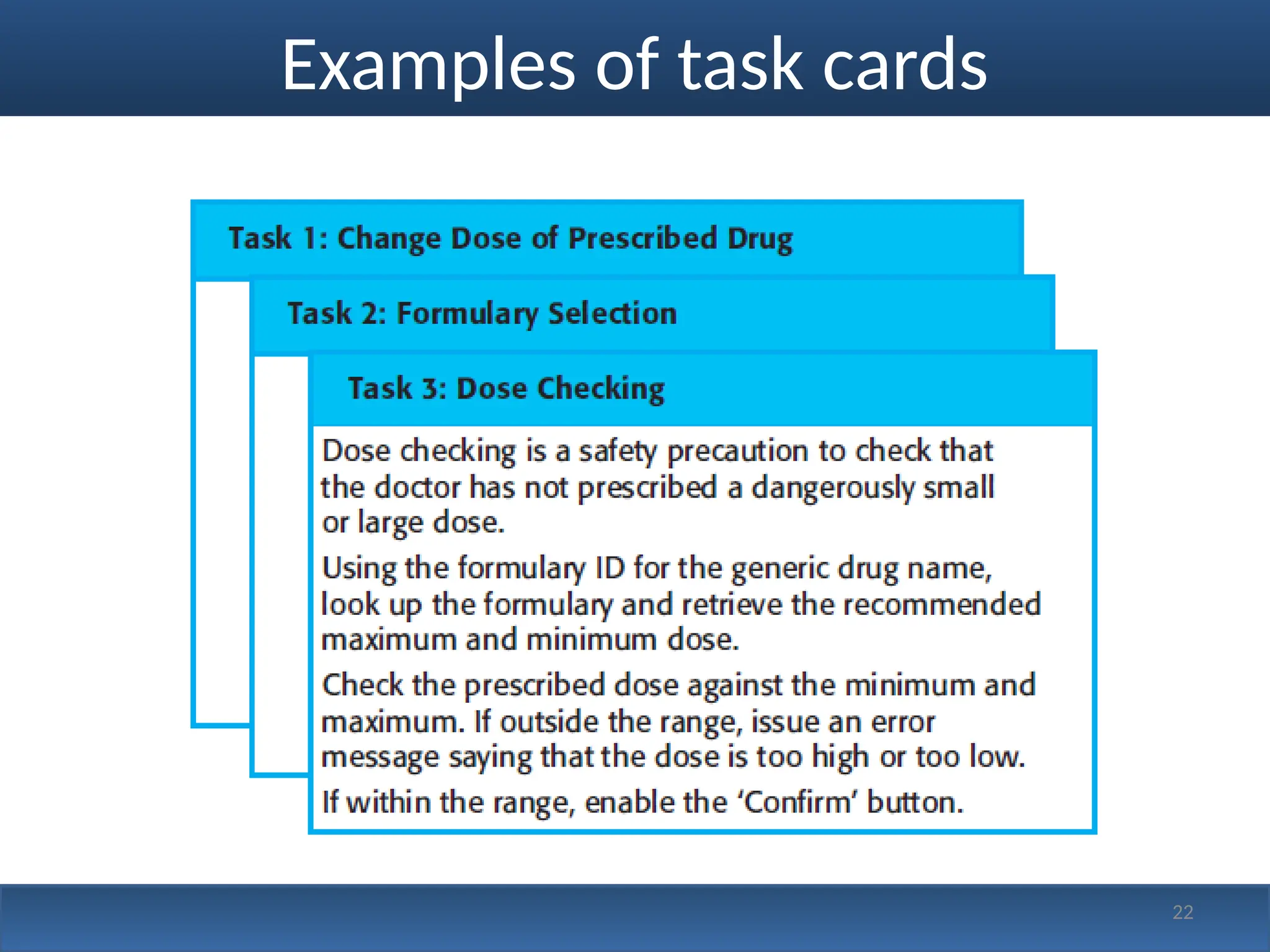 Examples of task cards
22
 