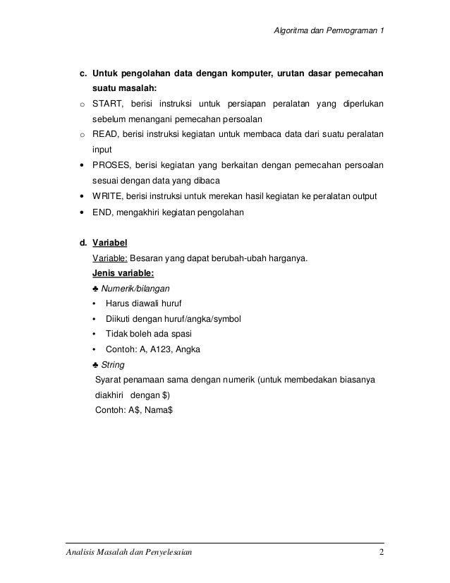 3 Analisis Masalah Dan Penyelesaian