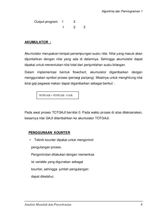 3. analisis masalah dan penyelesaian
