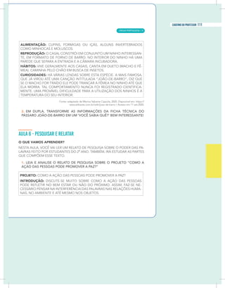 15
caderno do professor 15
caderno do professor
LÍNGUA PORTUGUESA |
111
caderno do professor
73
 