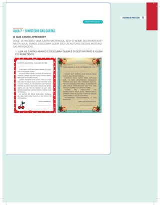 17
caderno do professor 17
caderno do professor 19
caderno do professor
LÍNGUA PORTUGUESA | 11
 