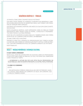 3
caderno do professor 3
caderno do professor
LÍNGUA PORTUGUESA |
53
caderno do professor
33
 