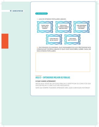 6 caderno do professor
| LÍNGUA PORTUGUESA
56 caderno do professor
36
6 caderno do professor
 