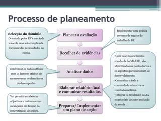 Exemplo…Perfis de desempenho(Caracterizam o que se espera da BE numa escala de quatro níveis)