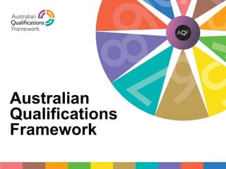 AQF cover Australian Qualifications Framework 