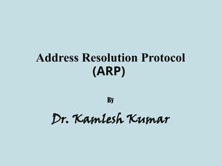 Comprehensive Guide to Address Resolution Protocol (ARP) in TCP/IP ...