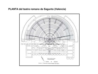 PLANTA del teatro romano de Sagunto (Valencia) 