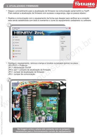 Atualizando o Firmware do Prot II Henry - LojaTotalseg.com.br
