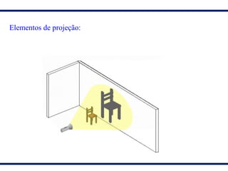 Elementos de projeção:
 
