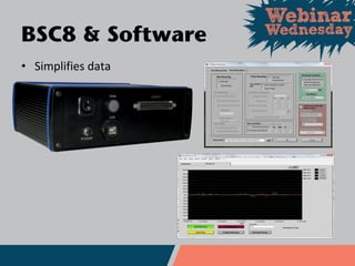 • Simplifies data
BSC8 & Software
 