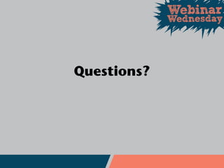 Questions?
 