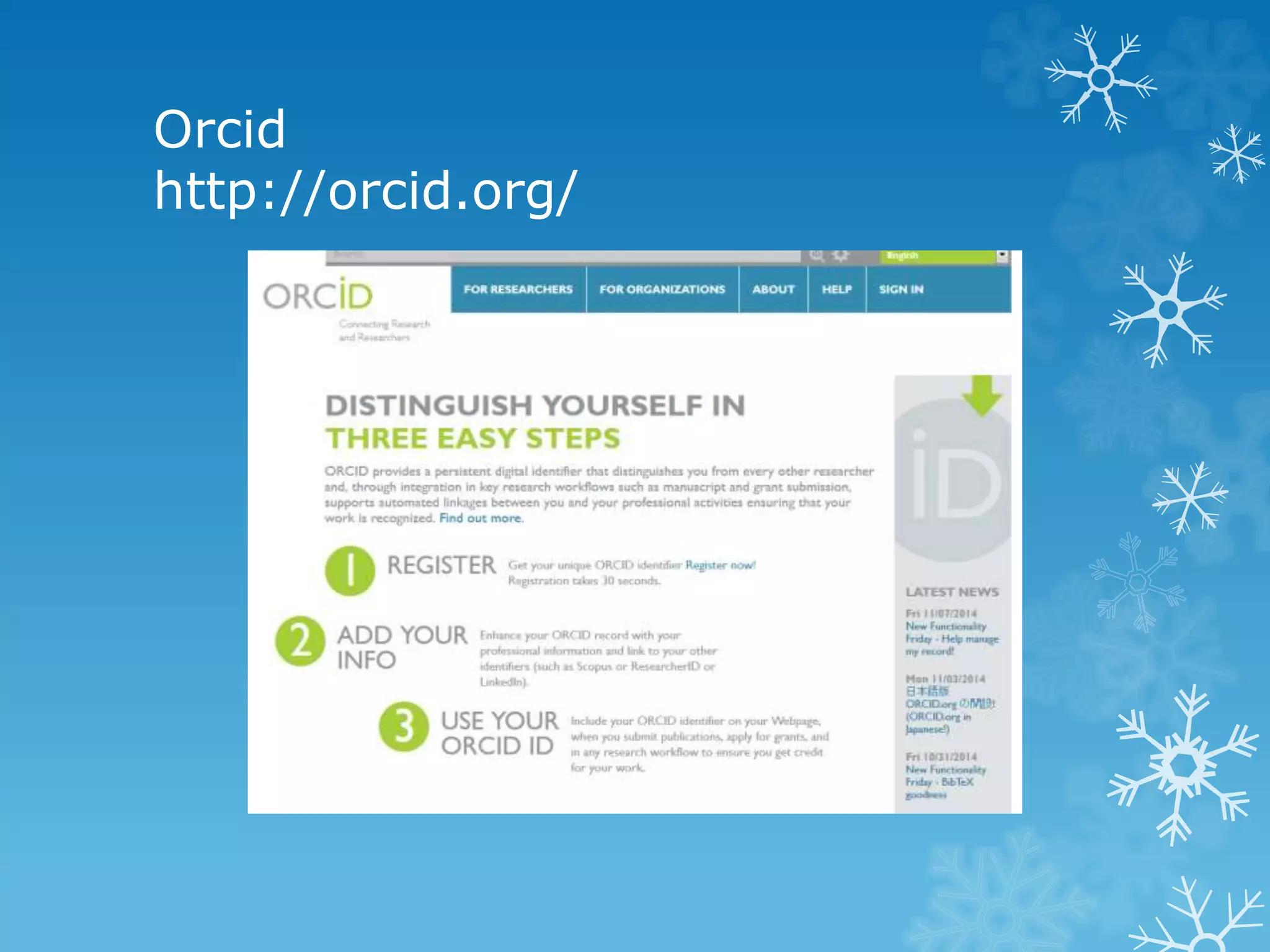 Scopus Author Identifier 
 