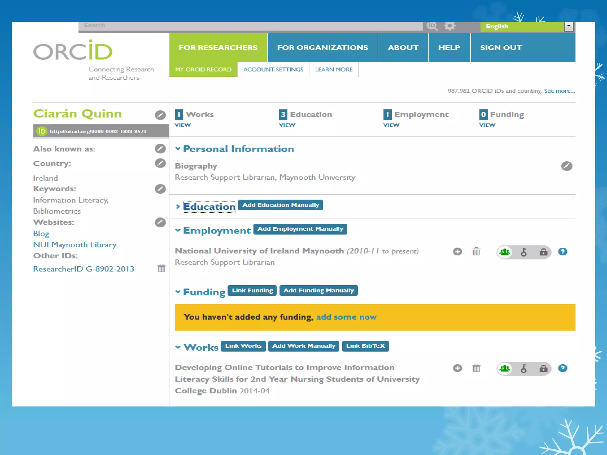 Orcid 
http://orcid.org/ 
 