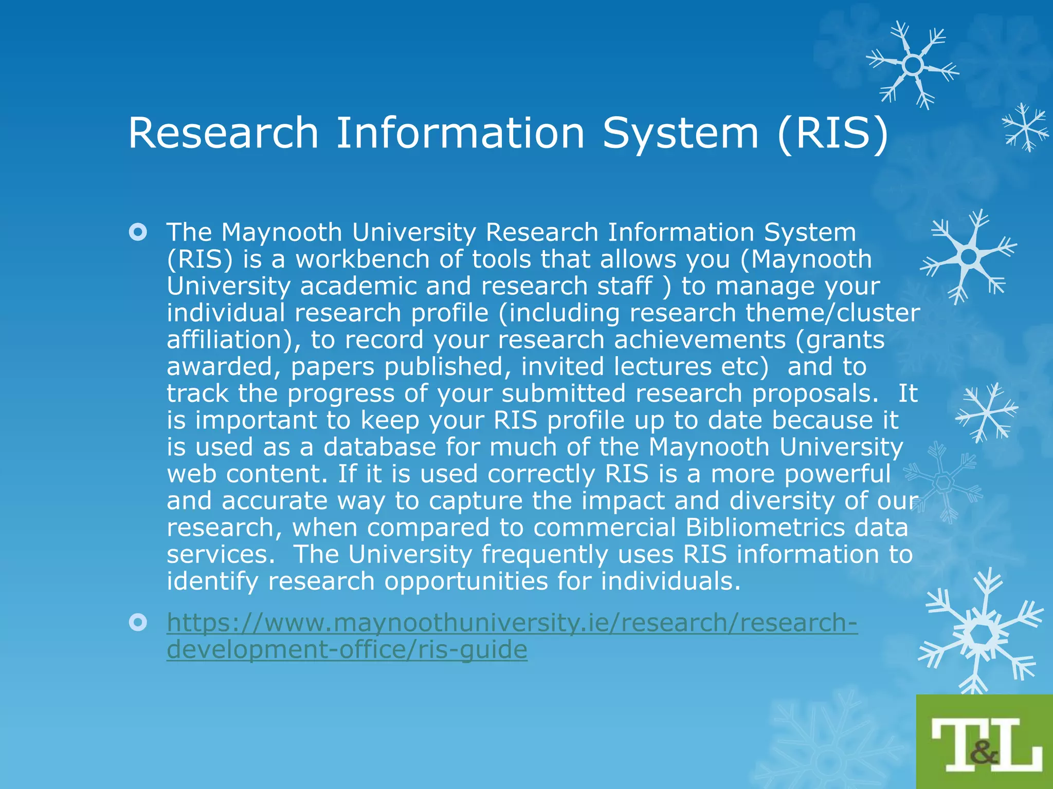 Researcher Social Networking 
(Afternoon Session) 
 Research Gate 
 Academia.edu 
 Mendeley 
 Social Sciences Research Network 
 LinkedIn 
 