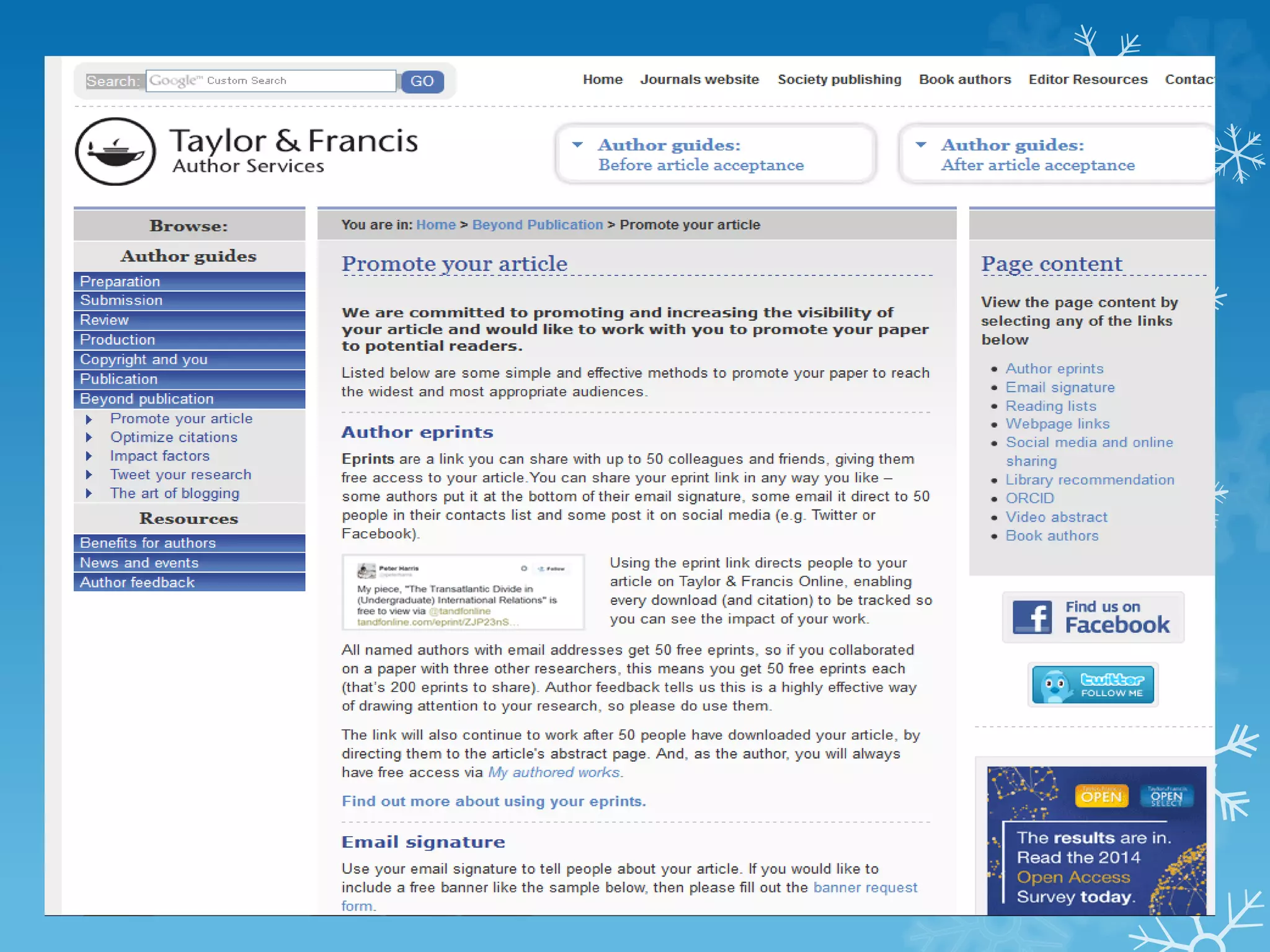 Strategies to increase the Impact of 
your Research (5) 
 Do presentations of your findings & share (Figshare, Slideshare) 
 Audience: Who are they? 
 Select an appropriate Journal so you’ll be read & cited 
 Peer Reviewed/Scholarly Journals vs Professional/Peer Journals/public policy 
papers/seminars/conferences 
 Career progression = H Index Vs Academic Freedom 
 Collaboration increases publication numbers & citations 
 Find current & potential collaborations 
 Collaborate: More articles & more visibility = more citations 
 Lead Author (get your name in first if possible ! Don’t be the “et al”) 
 Track your research: use Bibliometrics, Altmetrics 
 Who/Where are you being Cited/Viewed/Downloaded 
 Set up Alerts for your citations in WoS, Scopus, Google Scholar 
 