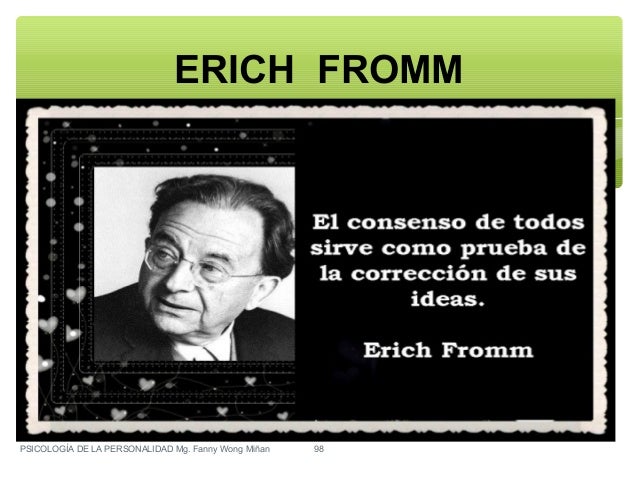 TEORIAS DE LA PERSONALIDAD ERICH FROMM Y CARL JUNG FANNY