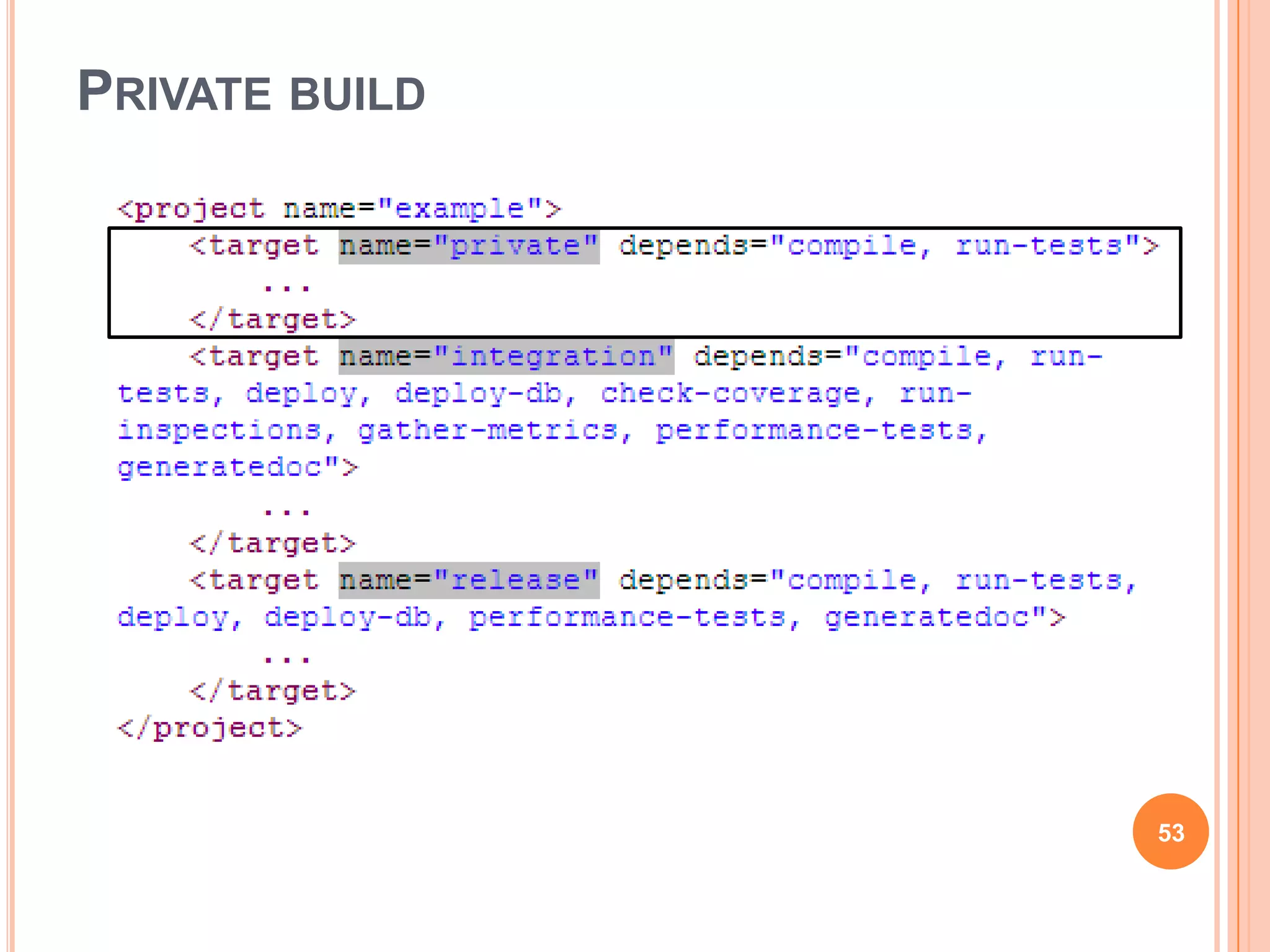 PRIVATE BUILD




                53
 