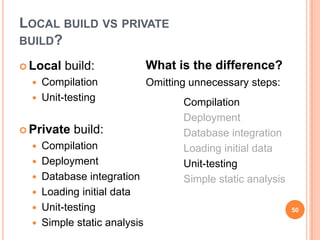 Build Process Local 02 - Build and Deployment Management | PPTX