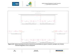 Relatório Ambiental Simplificado do Corredor Transcarioca
                                                                                 3 - Caracterização do Empreendimento




Figura 3.2-21: Seções transversais do trecho em desnível nas proximidades do Largo do Campinho: passagem sob a Estrada
                Intendente Magalhães e trecho subsequente.



            Pág.                                       Revisão 00
           40/ 130                                    Junho de 2010
 