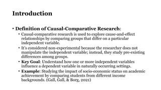 Causal-Comparative Research | Definition of Causal-Comparative Research ...