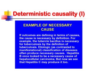 Deterministic causality (I)
 