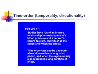 Time-order (temporality, directionality)
 