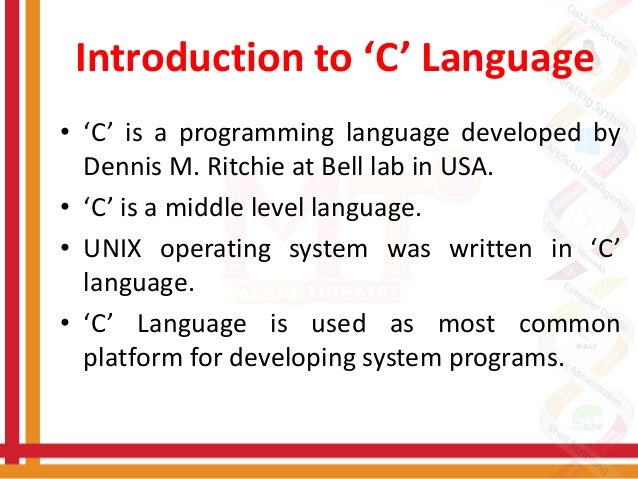 C Language Intro