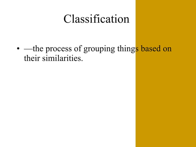 Classifying Today 09 Classificationnotes 3 Ppt